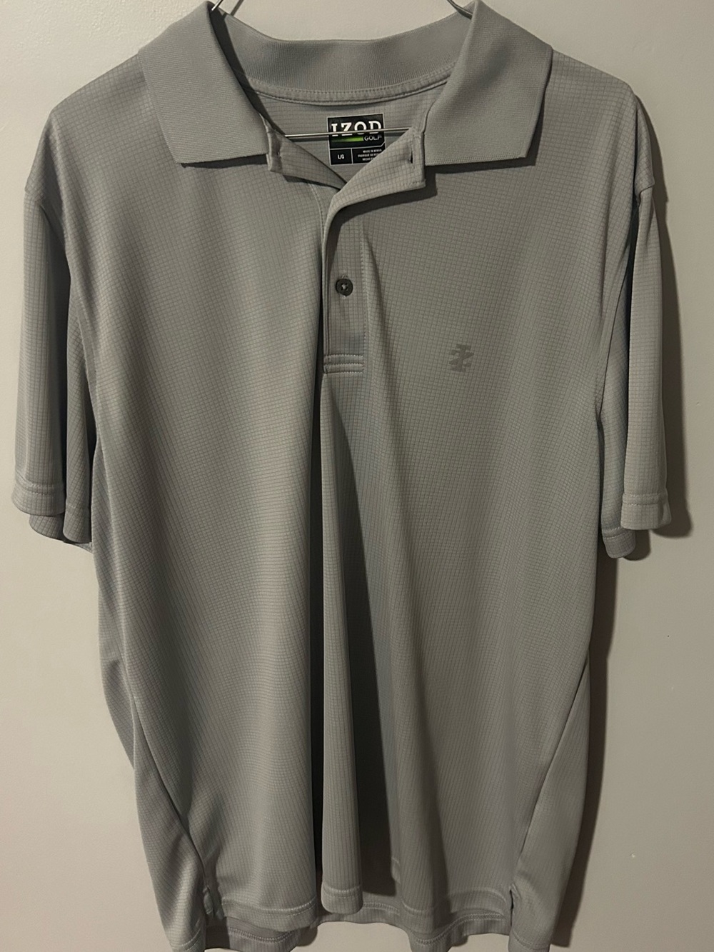 Izod Men’s Light Grey Polo Shirt - Picture 1 of 2